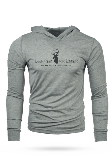 Deer Meat For Dinner Logo Light Weight Hoodie