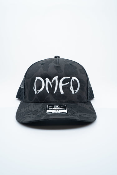 DMFD Logo Richardson 112 Hat Black Camo