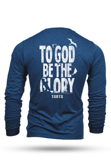 To God Be the Glory Fishing Long Sleeve Tee