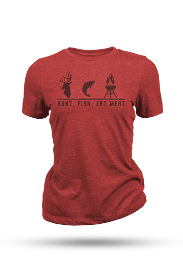 Women's Hunt Fish Eat Meat Tee